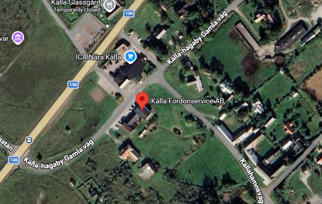 Map to Källa Fordonservice